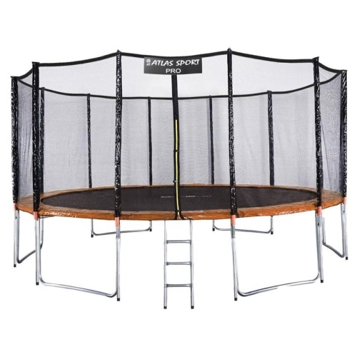 Батут Atlas Sport 490 см - 16ft Pro (оранжевый)