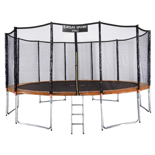 Батут Atlas Sport 490 см - 16ft Pro (оранжевый)