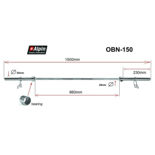 Гриф для штанги Alpin OBN-150 11135028