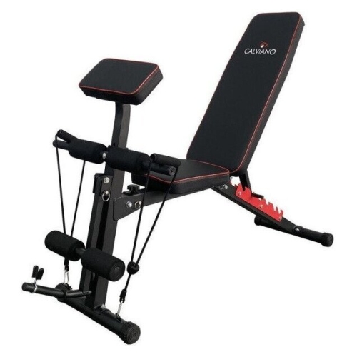 Силовая скамья Calviano 1003 (черный/красный)