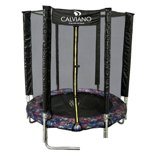 Батут Calviano Smile 140 см-4.5FT с внешней сеткой складной