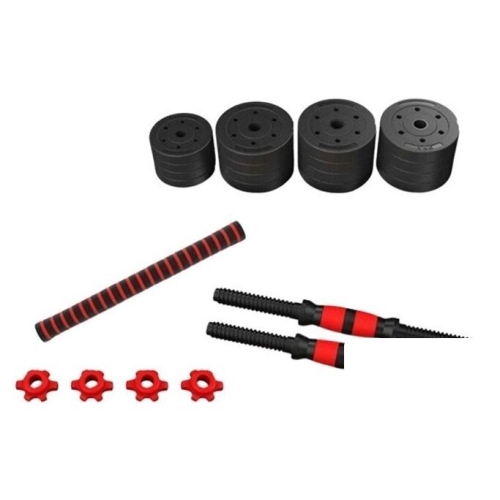 Набор гантелей с соединительным грифом  AMETIST с соединительным грифом композитные 24кг