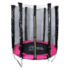 Батут Atlas Sport 140 см - 4.5ft (на эластичных ремнях, розовый)