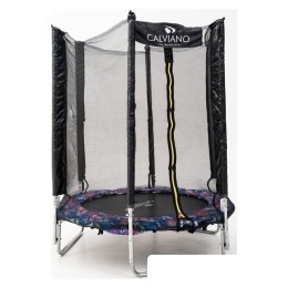 Батут Calviano Smile 140 см-4.5FT с внешней сеткой складной 9361365