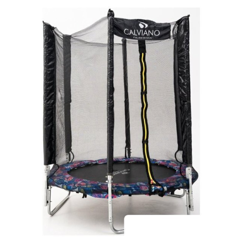 Батут Calviano Smile 140 см-4.5FT с внешней сеткой складной