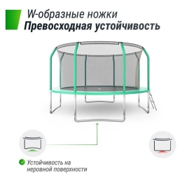 Батут Unix Line Supreme Basic 12 ft (green) 9773795