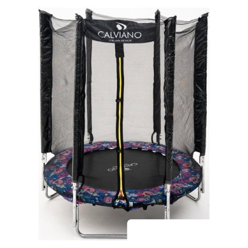 Батут Calviano Smile 140 см-4.5FT с внешней сеткой складной