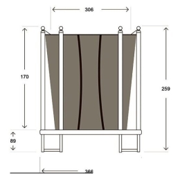 Батут Hasttings Classic (366 см, зеленый) 2187459