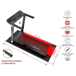 Электрическая беговая дорожка Unixfit Hi-tech F2 (dark storm) 8858560