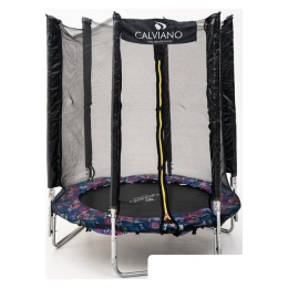 Батут Calviano Smile 140 см-4.5FT с внешней сеткой складной 9361365
