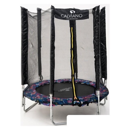 Батут Calviano Smile 140 см-4.5FT с внешней сеткой складной