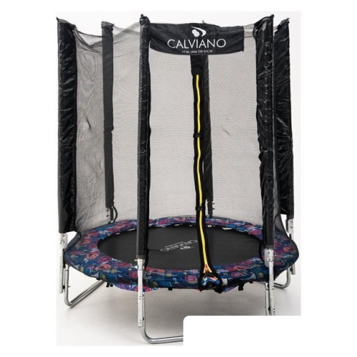 Батут Calviano Smile 140 см-4.5FT с внешней сеткой складной