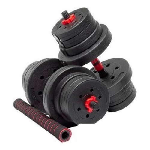 Набор гантелей с соединительным грифом  AMETIST с соединительным грифом композитные 24кг