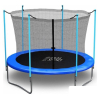 Батут Atlas Sport 252 см - 8ft (с лестницей, внутренняя сетка, синий)