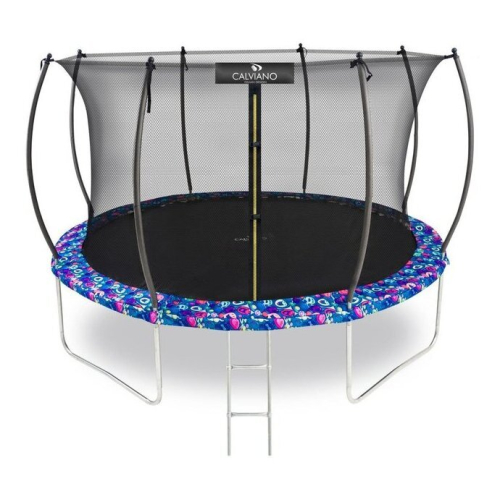 Батут Calviano Inside Master Smile 374 см - 12ft (внутренняя сетка, с лестницей)