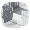 Игровой манеж UNIX kids Classic 160x120 Grey 9782462
