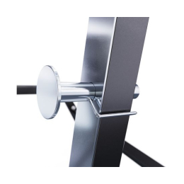 Скамья со стойками под штангу DFC GORILLA черная, с партой для бицепса