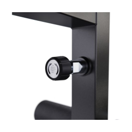 Скамья со стойками под штангу DFC GORILLA черная, с партой для бицепса