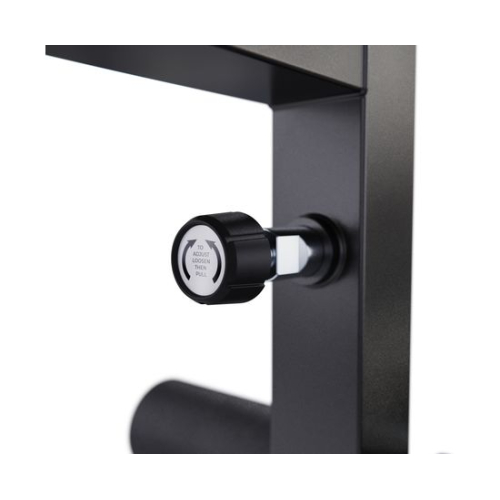 Скамья со стойками под штангу DFC GORILLA черная, с партой для бицепса