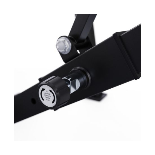 Скамья со стойками под штангу DFC GORILLA черная, с партой для бицепса