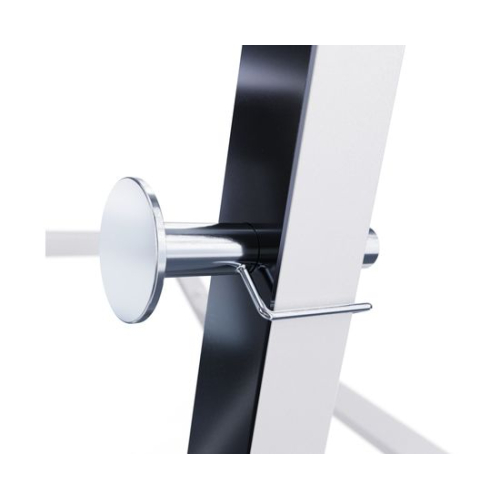 Скамья со стойками под штангу DFC GORILLA белая, с партой для бицепса