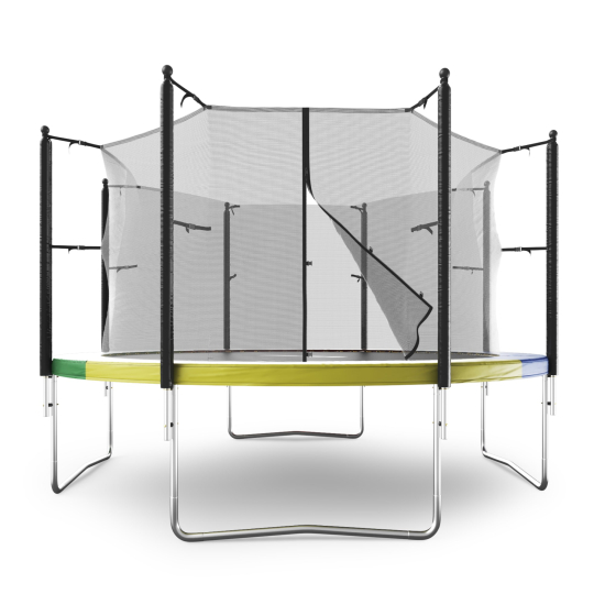 Батут UNIX Line Simple 12 ft (366 см) с внутренней защитной сеткой, цветной