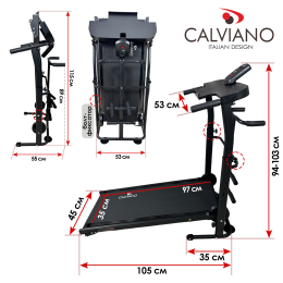 Беговая дорожка механическая Calviano BeFIT черная