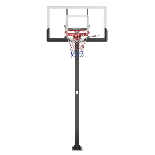 Баскетбольная стойка стационарная UNIX Line B-Stand-PC 54"x32" R45 H230-305 см