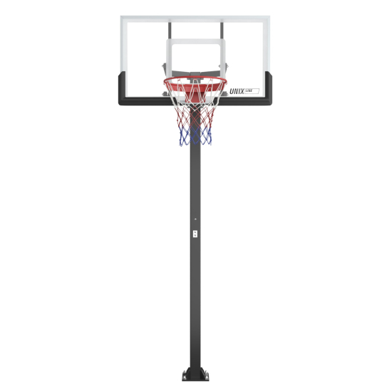 Баскетбольная стойка стационарная UNIX Line B-Stand-PC 54"x32" (140 х 80 см) R45 H230-305 см