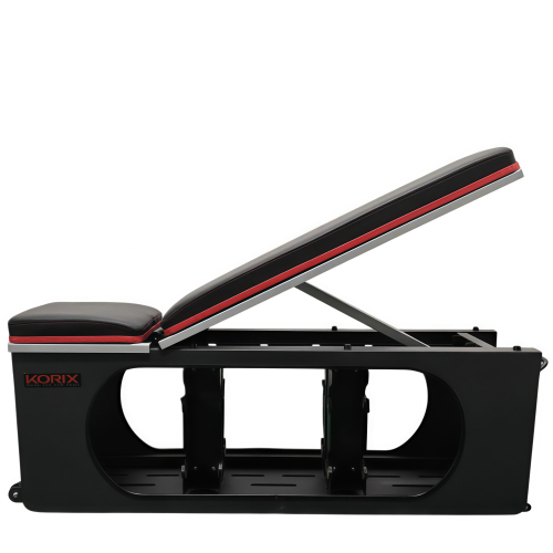 Многофункциональная силовая скамья DFC KORIX WB990 с местом для хранения до 8 гантелей