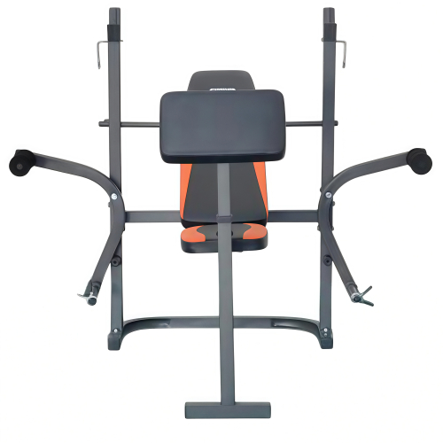 Скамья со стойками под штангу с опциями DFC D125