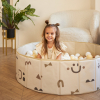 Сухой бассейн для шариков UNIX Kids Smile / Улыбка (100 см) бежевый