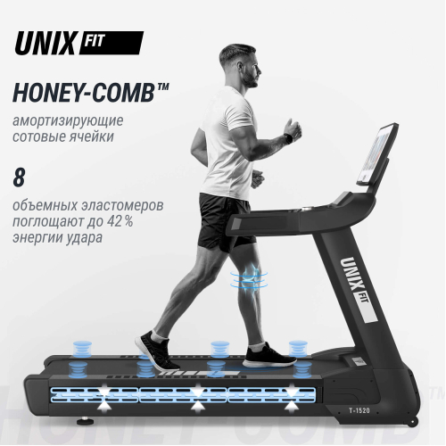 Беговая дорожка UNIX Fit T-1520 PRO (21" TFT)