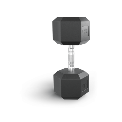 Гантель гексагональная UNIX Fit обрезиненная 30 кг / шт.