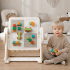 Развивающий детский стол со стульчиком 4 в 1 UNIX Kids Lego / Лего бежевый