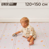 Игровой коврик складной UNIX Kids Simple / Простой 120x150 серый