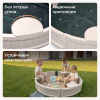 Песочница UNIX Kids Round круглая 120 см бежевый