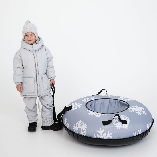 Тюбинг UNIX Kids Snow / Снег (105 см) серый
