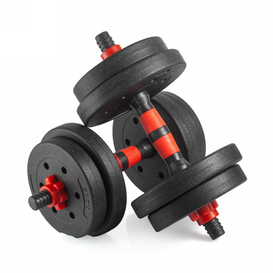 Гантели разборные с грифом, 15 кг. (2 шт. х 7,5 кг.) VictoryFit VF-DС150