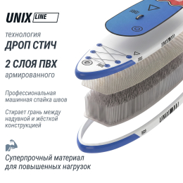 SUP-борд UNIX Line Глубокое море / Deep Sea (320 см) + сиденье