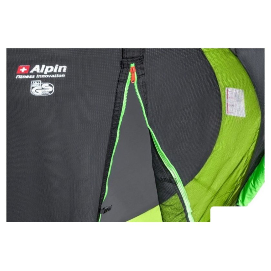 Батут Alpin 4.35 м с защитной сеткой и лестницей