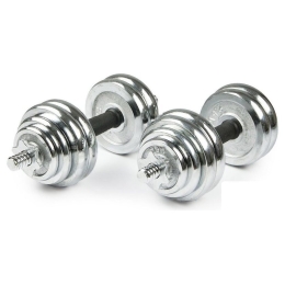 Набор гантелей Ametist хромированные в чемодане 30 кг 8869195