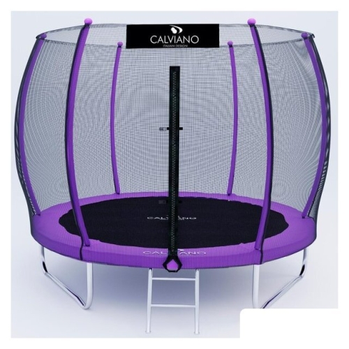 Батут Calviano Outside Master Purple 312 см - 10ft (внешняя сетка, с лестницей)