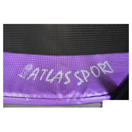 Батут Atlas Sport 252 см - 8ft (с лестницей, внутренняя сетка, сливовый) 8682768