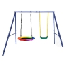 Стационарные качели UNIX kids двойные 80+40 см Color