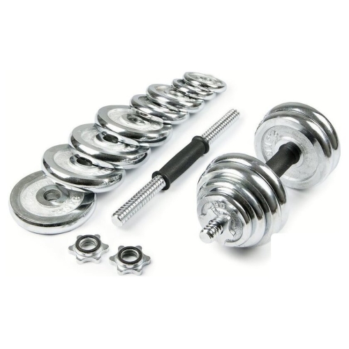 Набор гантелей AMETIST хромированные в чемодане 30 кг