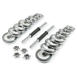 Набор гантелей Ametist хромированные в чемодане 30 кг 8869195