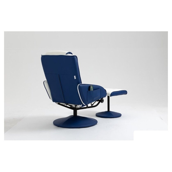 Массажное кресло Angioletto Barone Blu Bianco