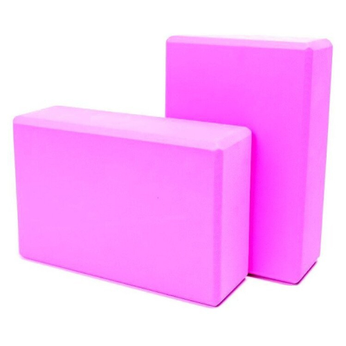 Блок для йоги AMETIST 2037640215523 (2шт, розовый)