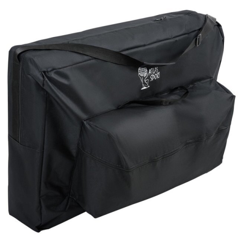 Массажный стол Atlas Sport складной 2-с деревянный 70 см (черно-оранжевый)